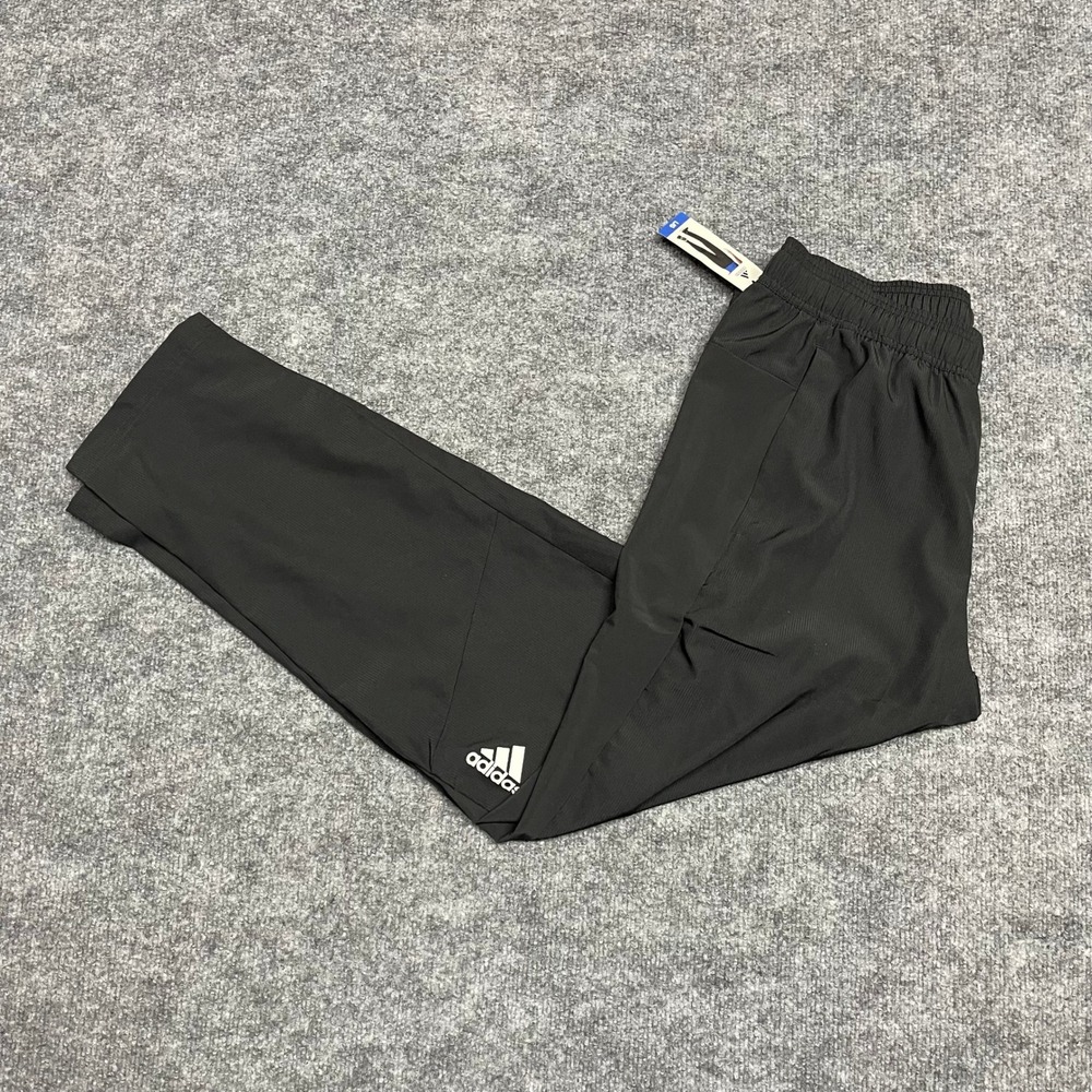 Adidas Pants Mens Large Black Aeroready Training Tapered Lightweight Joggers NEW